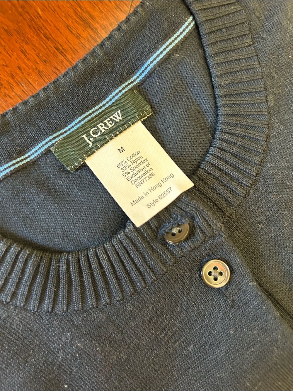 J.Crew Navy Button Cardigan — Size M — Lightly Worn